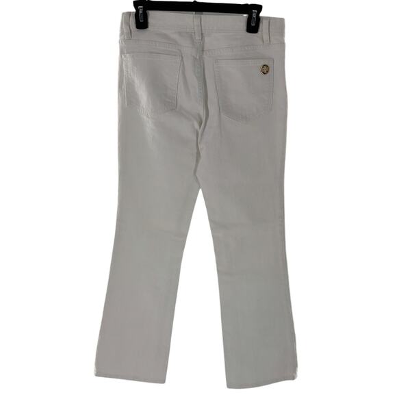 Tory Burch White Classic Bootcut Tory Jeans - Picture 6 of 10